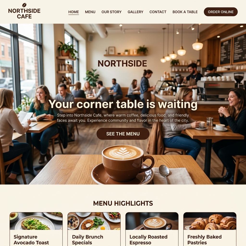 Northside Cafe website