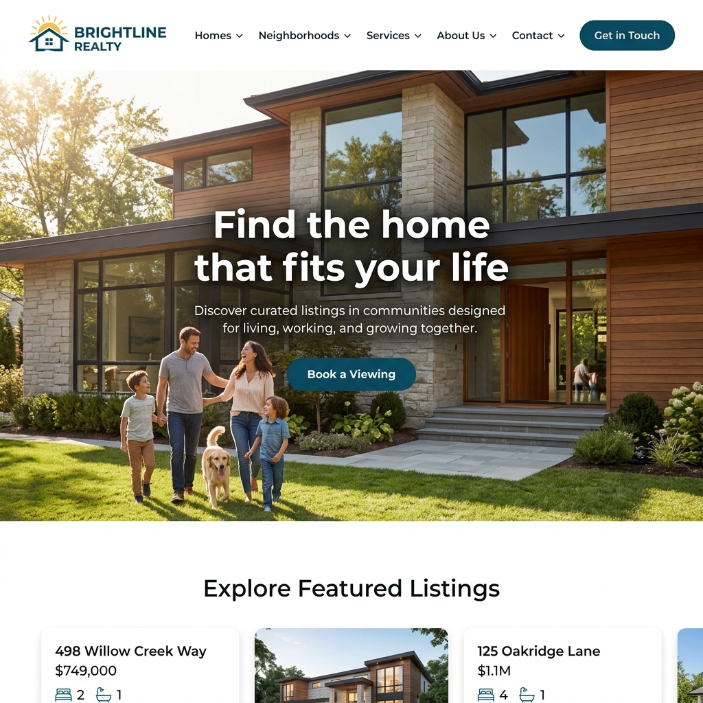 Brightline Realty website