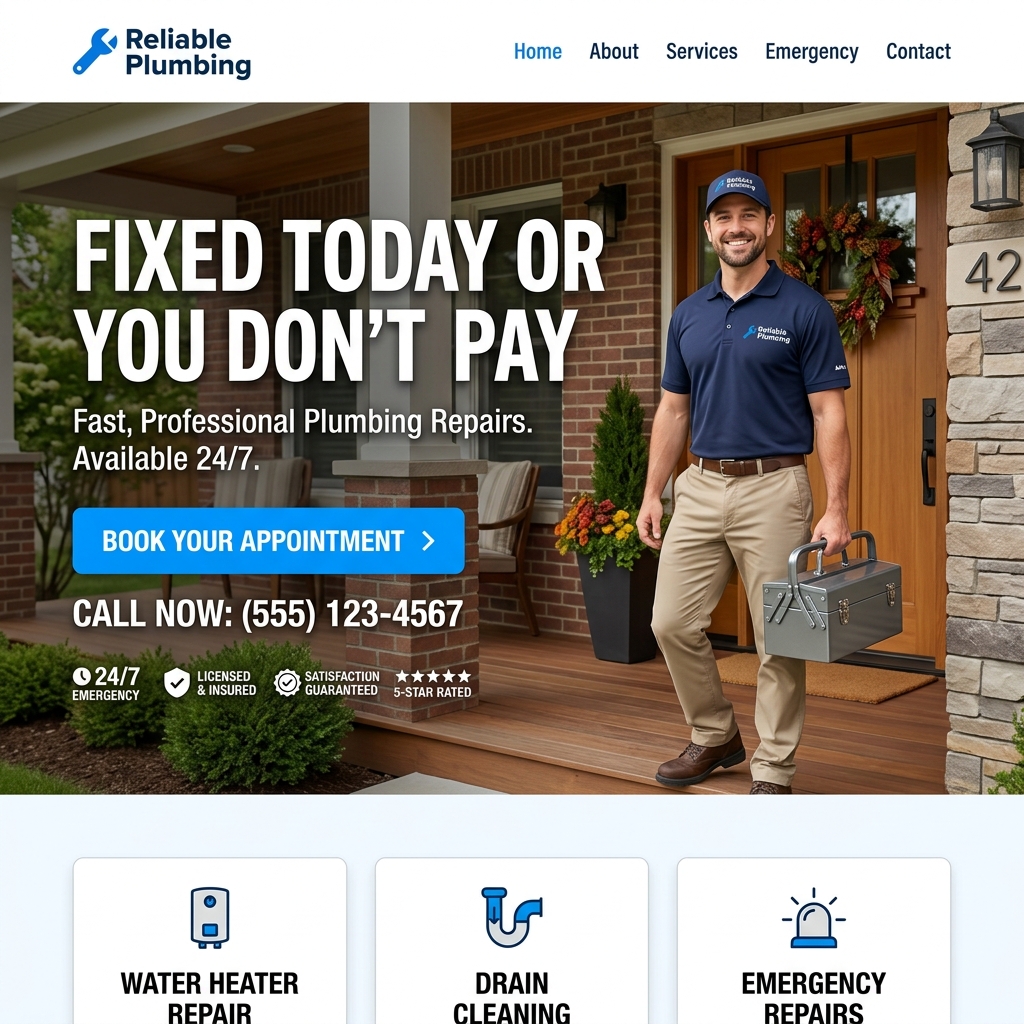 Reliable Plumbing website
